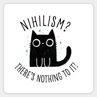 Nihilism Cat Sticker